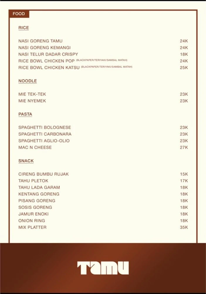 Tamu Coffee and Eatery
