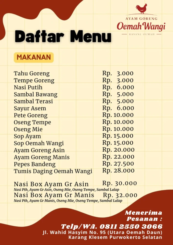 Ayam Goreng Oemah Wangi