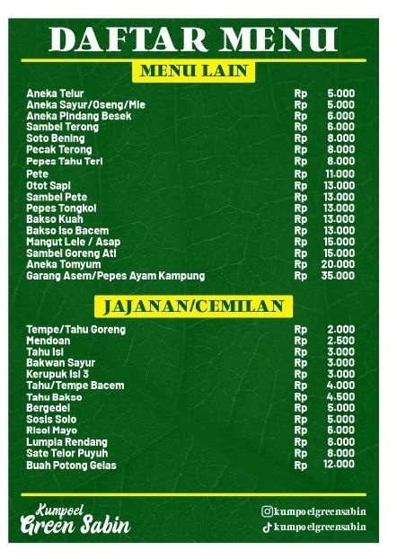 Kumpoel Green Sabin