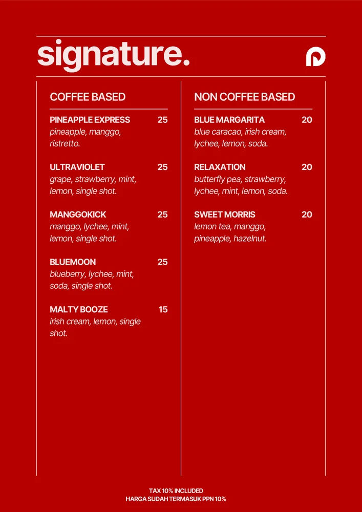 Parkir Depan Coffee & Eatery