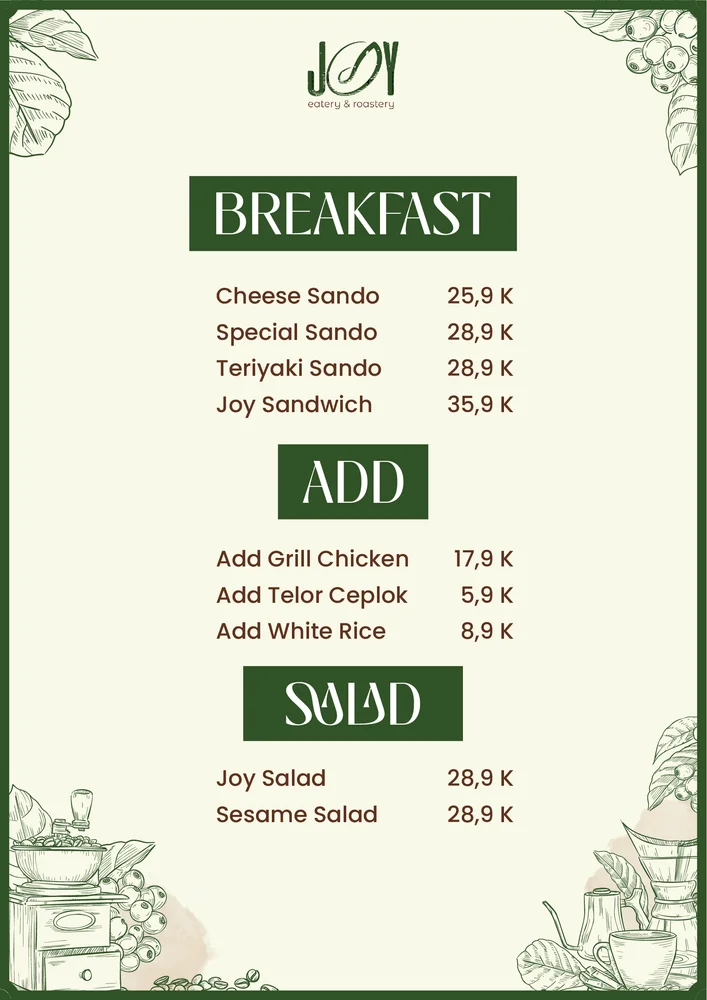 Joy Coffee & Eatery