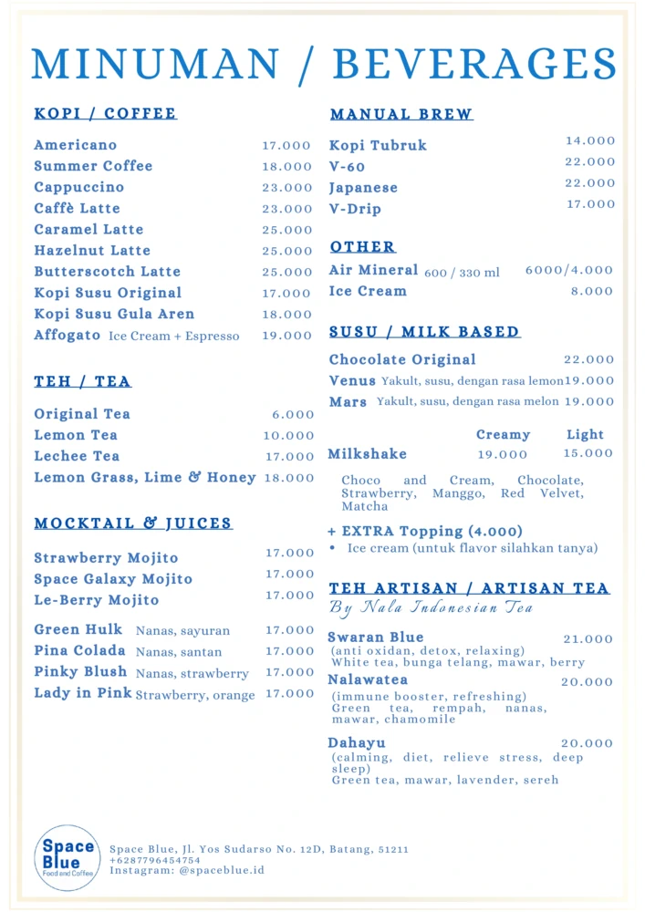 Space Blue Cafe