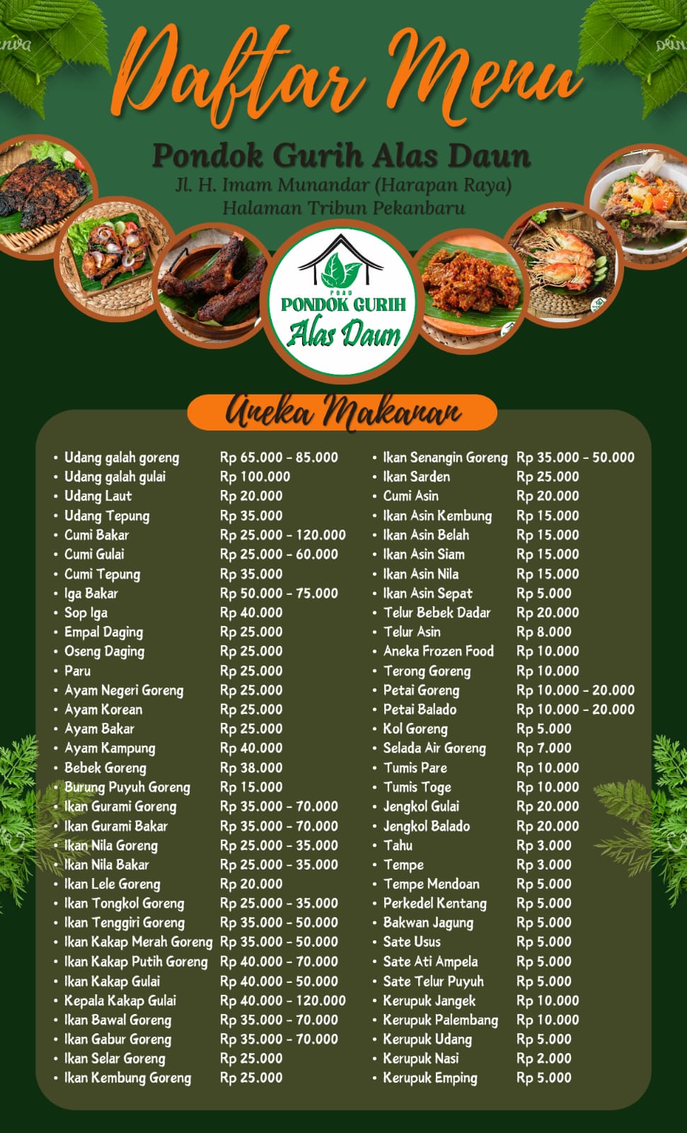 Pondok Gurih Alas Daun