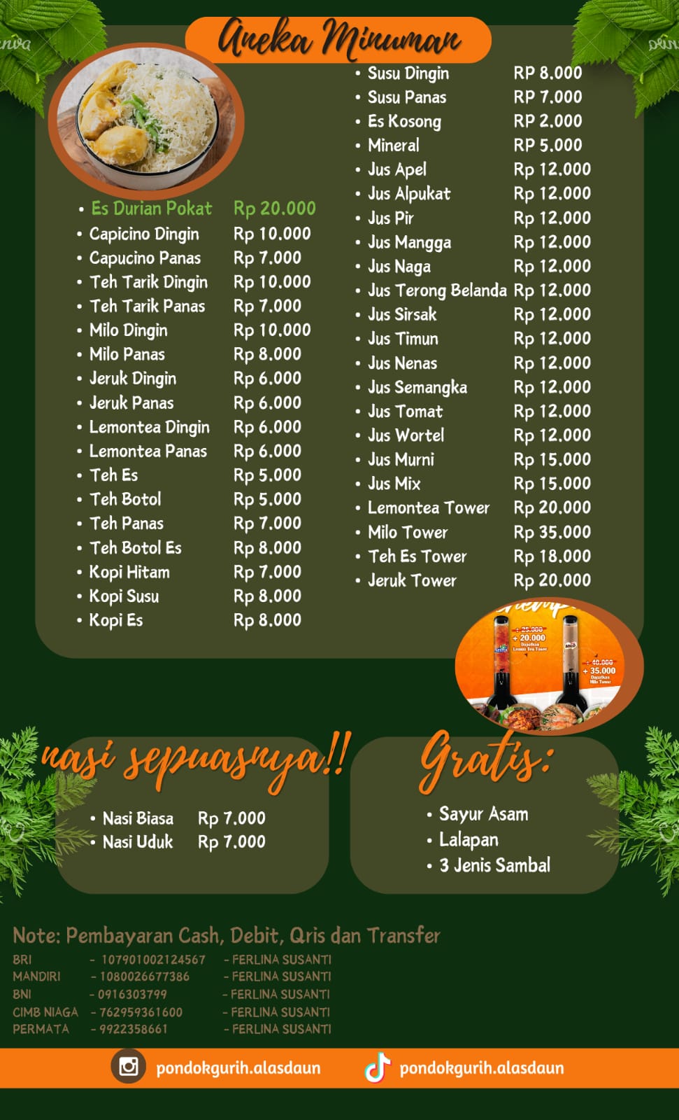 Pondok Gurih Alas Daun