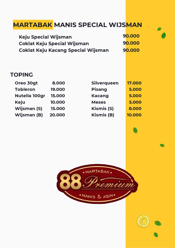 Martabak 88 Premium