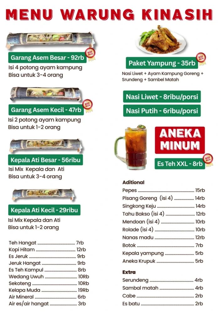 Warung Kinasih Salatiga | Garang Asem Bambu