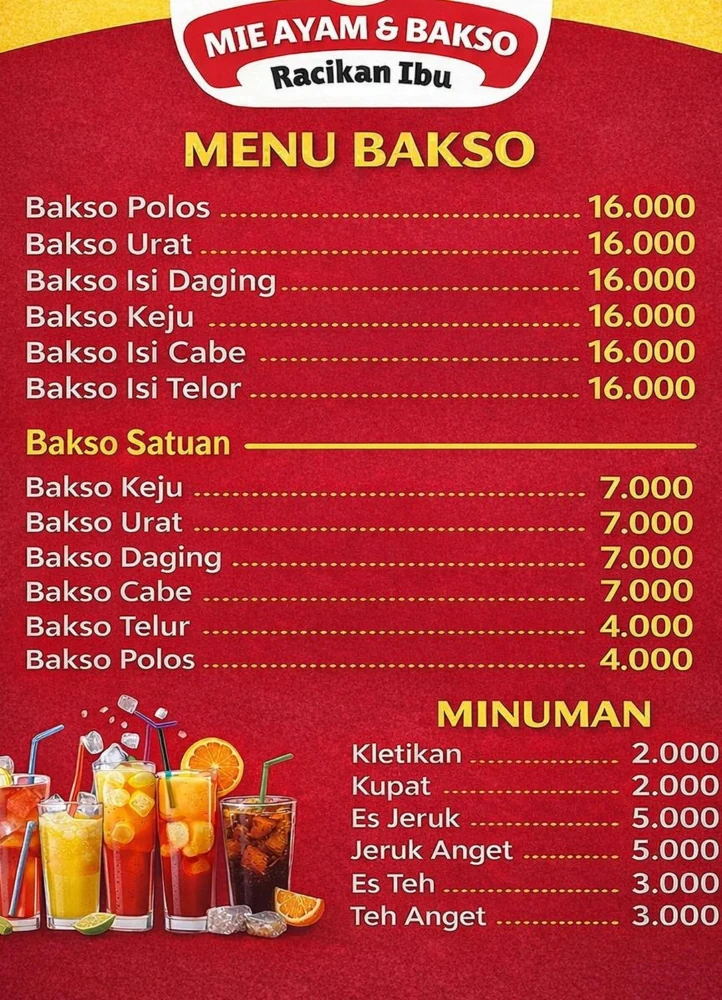 Mie Ayam Racikan Ibu