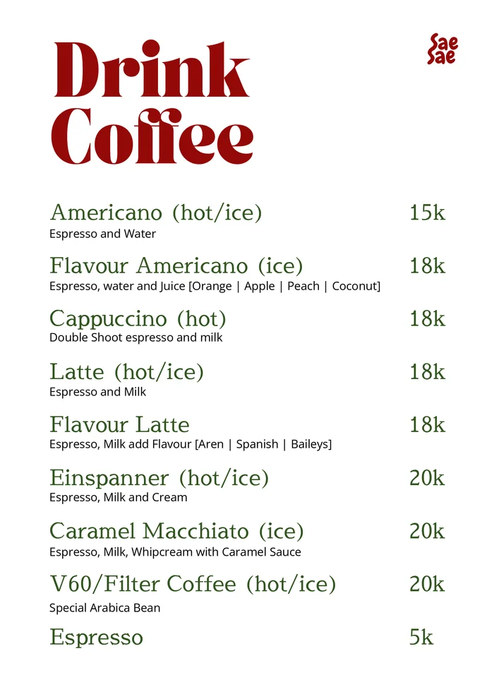 Sae Sae Kopi