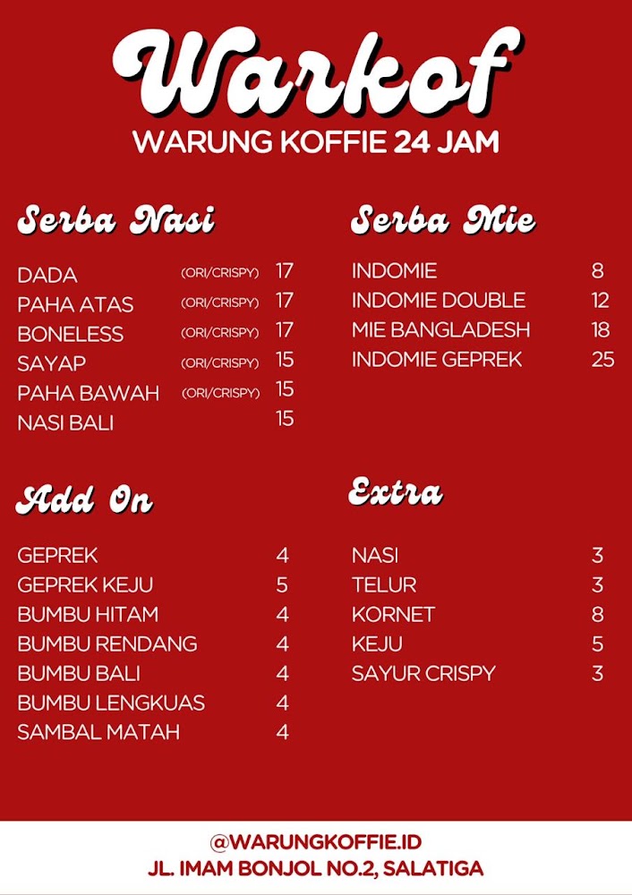 Warkof - Warung Koffie 24 Jam